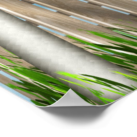 カスタマイズ可能なヴィンテージドイツ語通り記号 –  ポスター (角)