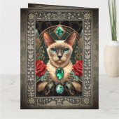 カスタマイズ可能なヴィンテージフォトフレームカード – 誕生日 カード (裏面)