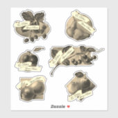 カスタマイズ可能なヴィンテージフルーツホーム製レシピブック シール (シート)