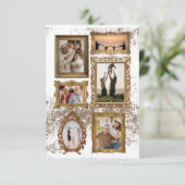 カスタマイズ可能なヴィンテージフレーム – 家族の詩と サンキューカード (スタンド正面)