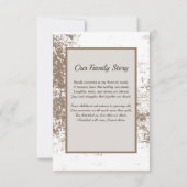 カスタマイズ可能なヴィンテージフレーム – 家族の詩と サンキューカード (裏面)