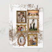 カスタマイズ可能なヴィンテージフレーム – 家族の詩と ポストカード (正面/裏面)