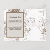 カスタマイズ可能なヴィンテージフレーム – 家族の詩と ポストカード (裏面)