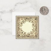 カスタマイズ可能なヴィンテージフローラノートカー空白のド内 ノートカード (正面/裏面インサイチュ)