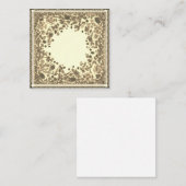 カスタマイズ可能なヴィンテージフローラノートカー空白のド内 ノートカード (正面/裏面)