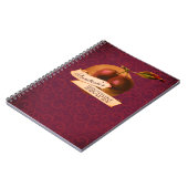 カスタマイズ可能なヴィンテージプラムレトロフルーツオールドスクール ノートブック (左側)