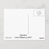 カスタマイズ可能なヴィンテージヘッケル ポストカード (裏面)