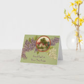 カスタマイズ可能なヴィンテージポストカード – テキストの追加 カード (黄色い花)