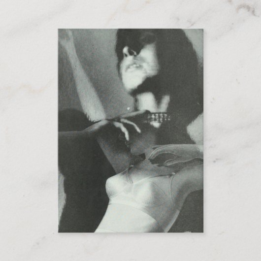 カスタマイズ可能なヴィンテージランジェリー写真 名刺 (正面)