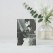 カスタマイズ可能なヴィンテージランジェリー写真 名刺 (スタンド正面)