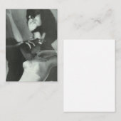 カスタマイズ可能なヴィンテージランジェリー写真 名刺 (正面/裏面)