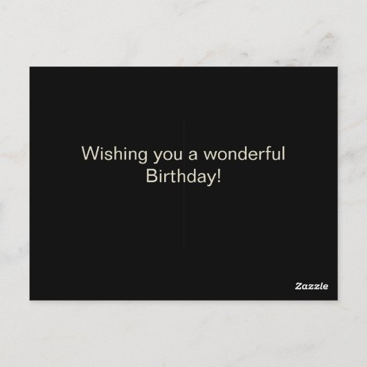 カスタマイズ可能なヴィンテージレトロ動揺してバイクもしくは自転車に乗る人 ポストカード (裏面)