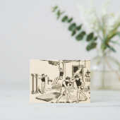 カスタマイズ可能なヴィンテージ体育館エクササイズ 名刺 (スタンド正面)