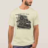 カスタマイズ可能なヴィンテージ印刷プレスTシャツ Tシャツ (正面)