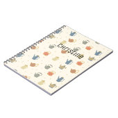 カスタマイズ可能なヴィンテージ台所用パターンプランナー ノートブック (左側)