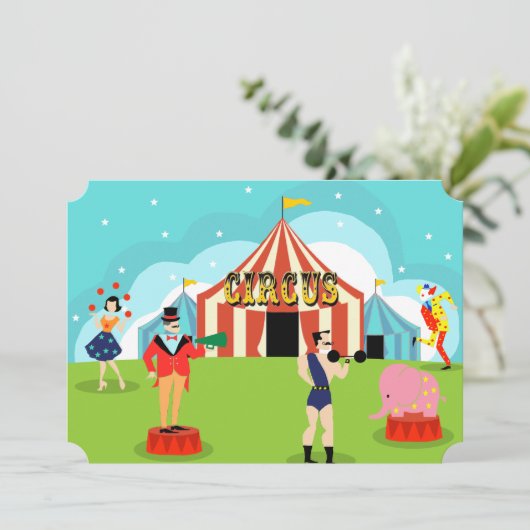 カスタマイズ可能なヴィンテージ回路パーティの招待状 招待状 (スタンド正面)