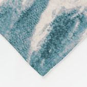 カスタマイズ可能なヴィンテージ帆走船ティール（緑がかった色） 航海の フリースブランケット (角)