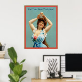 カスタマイズ可能なヴィンテージ広告ビール ポスター (ホームオフィス)