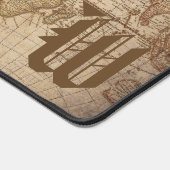 カスタマイズ可能なヴィンテージ旧世界旅行マップ デスクマット (コーナー)