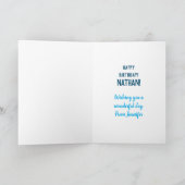 カスタマイズ可能なヴィンテージ汽船カード カード (内部)