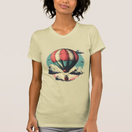 カスタマイズ可能なヴィンテージ熱気球トートバッグ Tシャツ