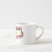 カスタマイズ可能なヴィンテージ キュート ガーリー フラワーのブライズメイド エスプレッソカップ (右)