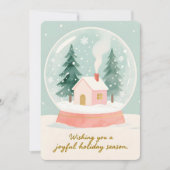 カスタマイズ可能なヴィンテージ フラット ホリデー カード (正面)