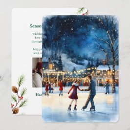 カスタマイズ可能なヴィンテージ フラット ホリデー カード