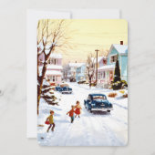 カスタマイズ可能なヴィンテージ フラット ホリデー カード (正面)