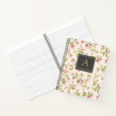 カスタマイズ可能なヴィンテージ・モノグラム・フローラ・ジャーナル ノートブック (内部)