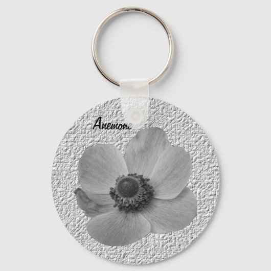 カスタマイズ可能なヴィンテージAnemone Keychain キーホルダー (正面)