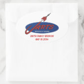 カスタマイズ可能なヴィンテージJartsステッカー 楕円形シール (バッグ)