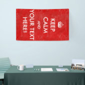 カスタマイズ可能なヴィンテージKeep Calm and Carry On 横断幕 (トレードショー)