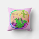 カスタマイズ可能な一流のNatalieが付いているかわいいドラゴン クッション (裏面)