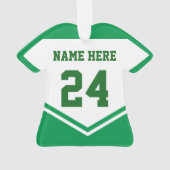 カスタマイズ可能な一流数ラクロスのTシャツのオーナメント オーナメント (裏面)