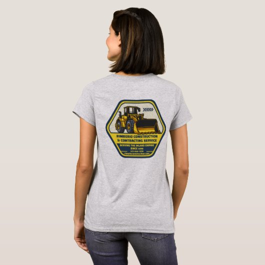 カスタマイズ可能な一般建設請負業 Tシャツ (裏面フル)