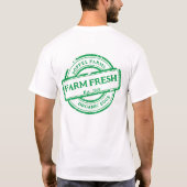 カスタマイズ可能な一般的な農場の野菜の卵のプロモーションの前面 Tシャツ (裏面)