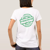 カスタマイズ可能な一般的な農場の野菜の卵のプロモーションの前面 Tシャツ (裏面)