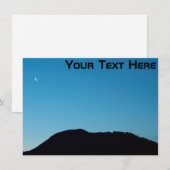 カスタマイズ可能な三日月カード (正面/裏面)