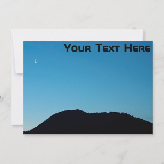 カスタマイズ可能な三日月カード (正面)