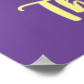 カスタマイズ可能な三日月ハート ポスター (角)