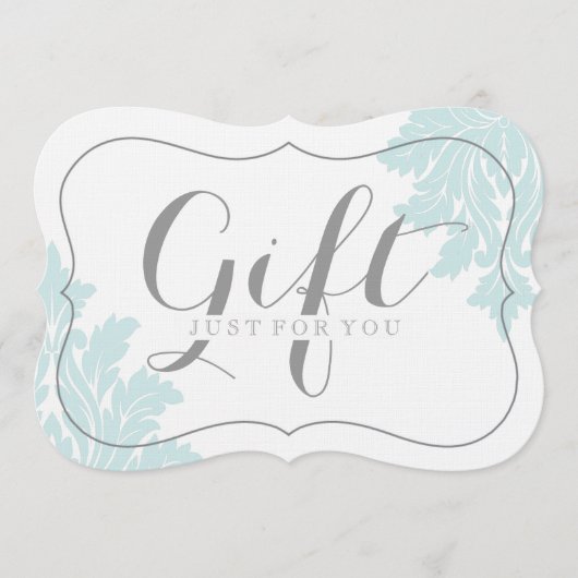 カスタマイズ可能な上品なダンスクギフト証明書 (正面)