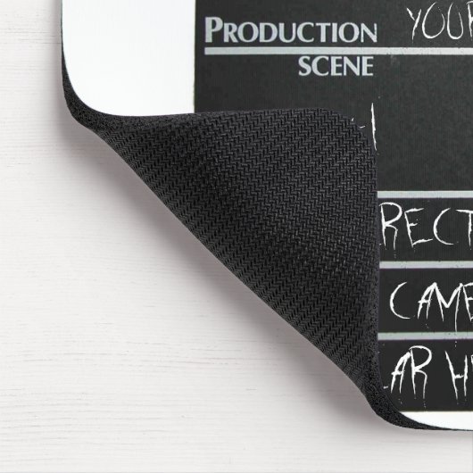 カスタマイズ可能な下見板の石板映画映画製作者のフィルム マウスパッド (コーナー)