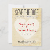 カスタマイズ可能な世界地図の保存日付 セーブザデート (裏面)