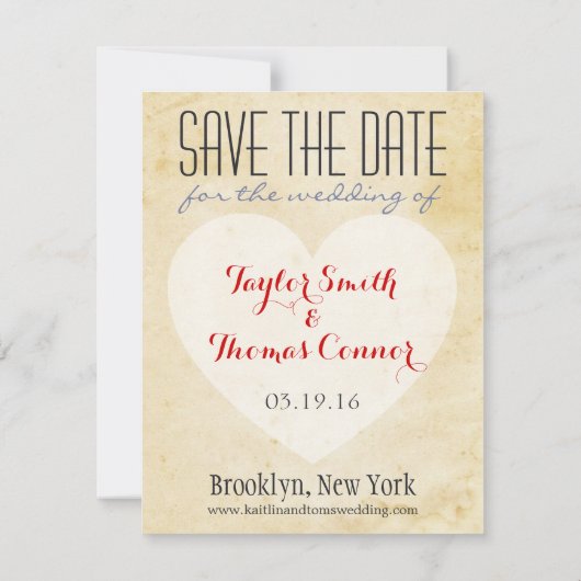 カスタマイズ可能な世界地図の保存日付 セーブザデート (裏面)