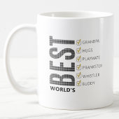 カスタマイズ可能な世界最高のの祖父チェックリスト コーヒーマグカップ