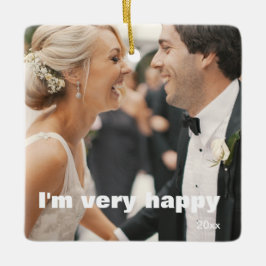 カスタマイズ可能な両面エレガントスクロール2写真 セラミックオーナメント