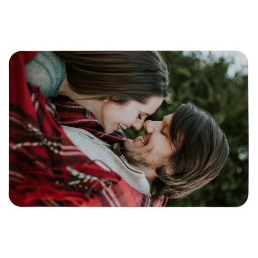 カスタマイズ可能な両面エレガントスクロール2枚の写真 マグネット (横)