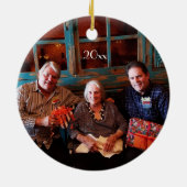 カスタマイズ可能な両面クリスマスオーナメント セラミックオーナメント (裏面)