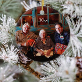 カスタマイズ可能な両面クリスマスオーナメント セラミックオーナメント